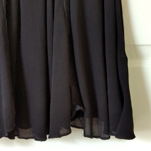 Intimately Free People Falling For You Lace Inset Halter Mini Slip Dress Black S - Picture 7 of 15